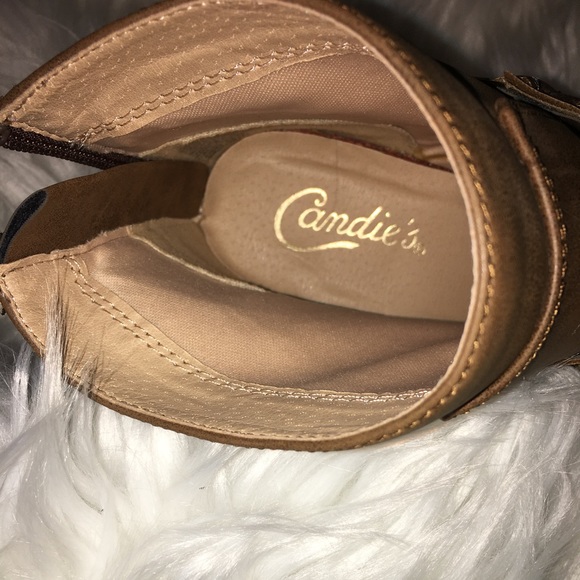 💋CANDIE'S Culver Cognac Ankle Boots💋 - Picture 5 of 8